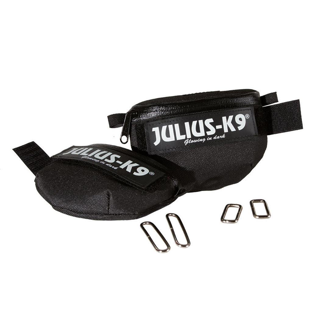 Bolsas para Arnés Julius-K9 IDC, 2 uds, Negro